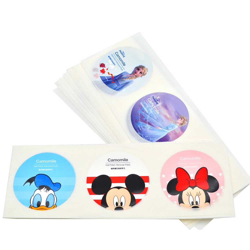Custom High Quality Circle Transparent Adhesive Gold Foil Vinyl Waybill Sticker Labels for Packaging 1