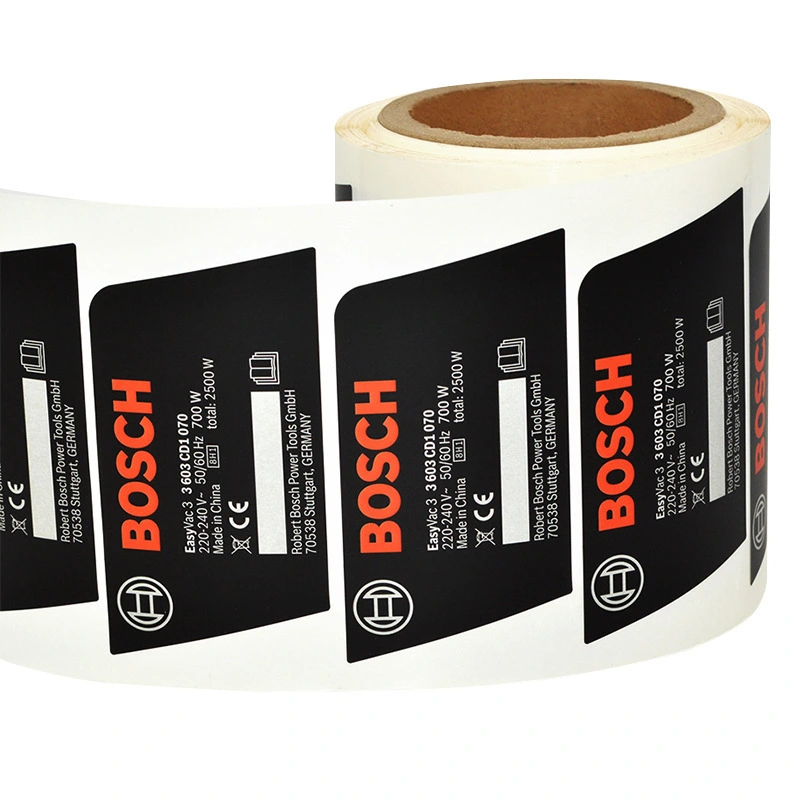 Custom High Quality Waterproof Gold and Black Printing Thin Perfume Metal Stickers for Perfume Glass Bottle 1