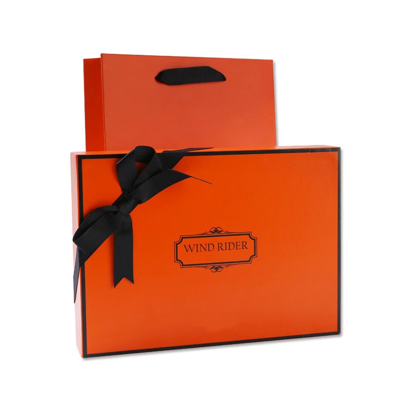 Customized Design Recyclable Box Printing Pattern Logo Clothing Silk Packaging Design Gift Box 1