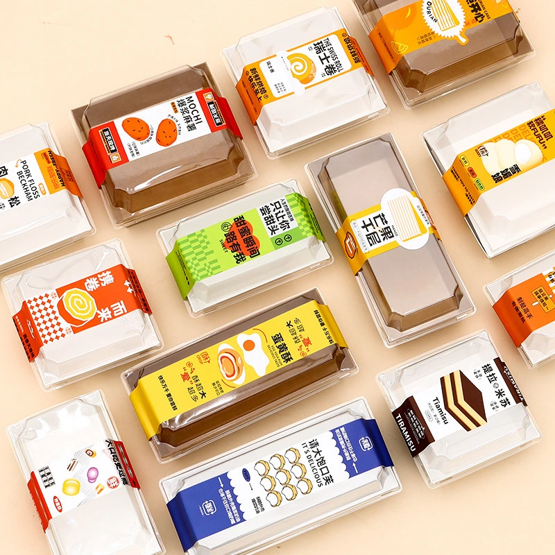 Factory Mass Customization Visual Oil Proof Exquisite Cake mochi Dessert Box with Logo 1