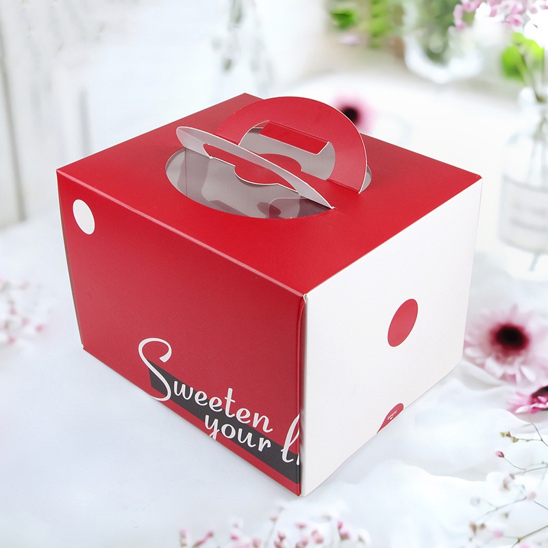 Custom Wholesale Bakery Dessert Cookie Macaron Pastry Paper Packaging Transparent Cake dessert Box 6