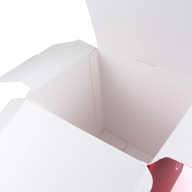 Custom Wholesale Bakery Dessert Cookie Macaron Pastry Paper Packaging Transparent Cake dessert Box 4