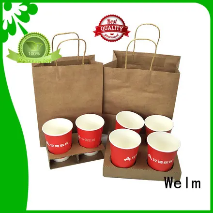 bags kraft paper bags with handles waterproof gift Welm 1