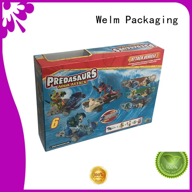 wholesale box of toys with pvc window for display Welm 1