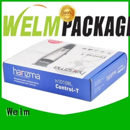 Welm hot sale electronic product packaging design with pvc window for men 1