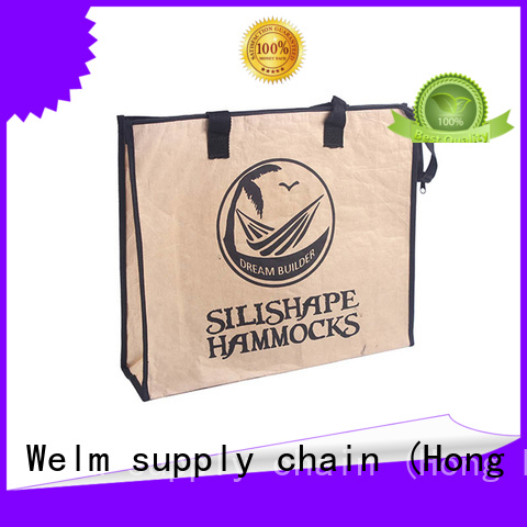 Black pp woven handle shopping kraft paper bag 1