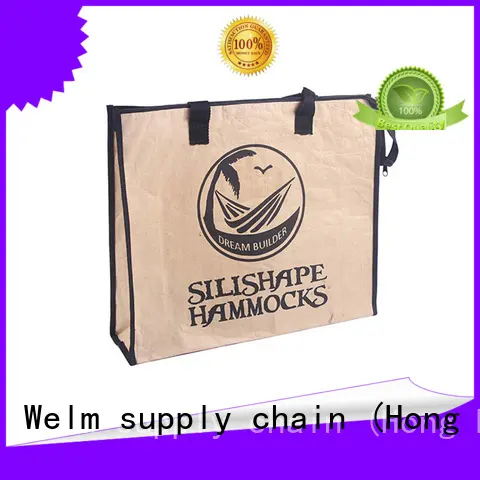 Black pp woven handle shopping kraft paper bag 1