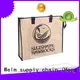 Black pp woven handle shopping kraft paper bag 1