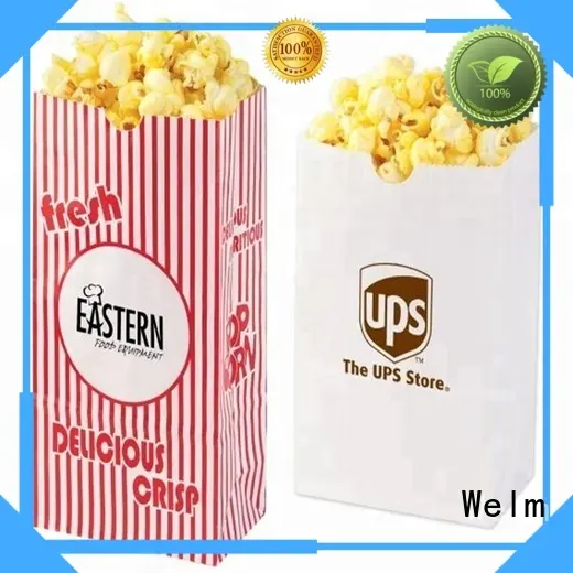 high quality logo printed greaseproof custom popcorn paper bag 1