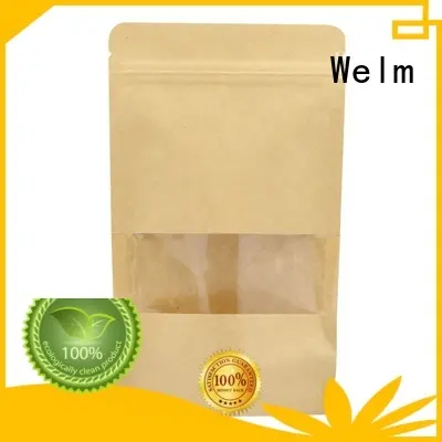 reusable ziplock dried fruit packing kraft paper bag for food 1