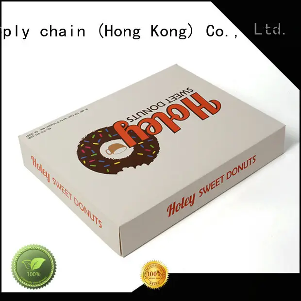 Customized food doughnut packaging box with color-printed food-grade materials 1