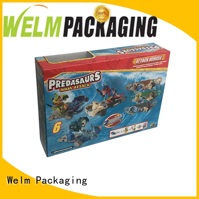 Color Printed Baby Toy Paper Packaging Box with PVC Window 1