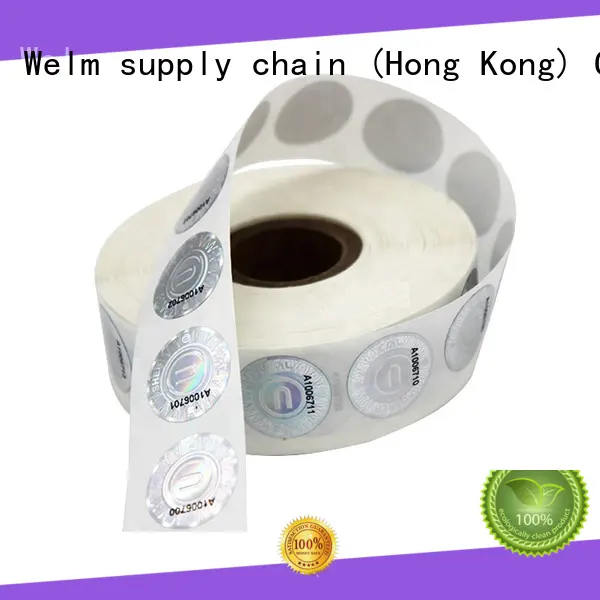 Welm product label stickers glossy laminated label for storage 1