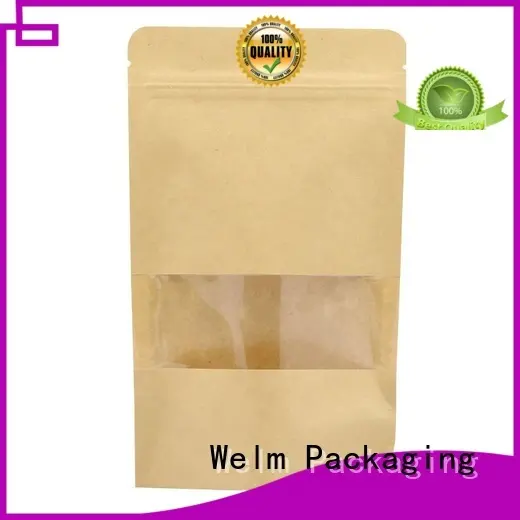 Welm fruit packing printed paper bags with gold logo print for shopping 1