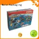 Welm corrugated paper toy box designs with pvc window for toy 1