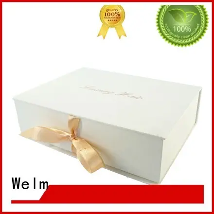 Welm luxury magnetic closure gift box logo for gift 1