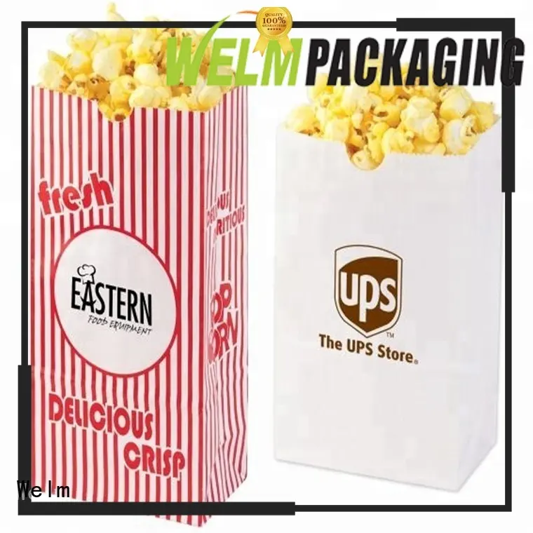 Welm food kraft bags in bulk company for shopping 1