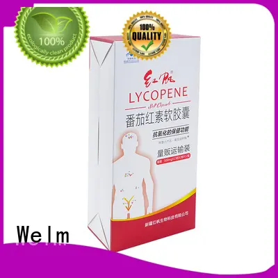 Welm standard custom printed boxes with pvc window online 1