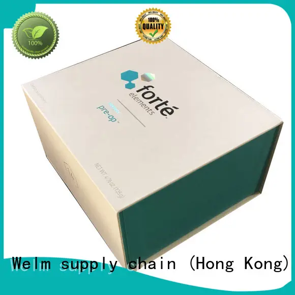Welm top snap shut gift box logo for gift 1