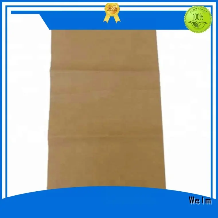 Welm dried paper sandwich bags with handles with gold logo print for shopping 1