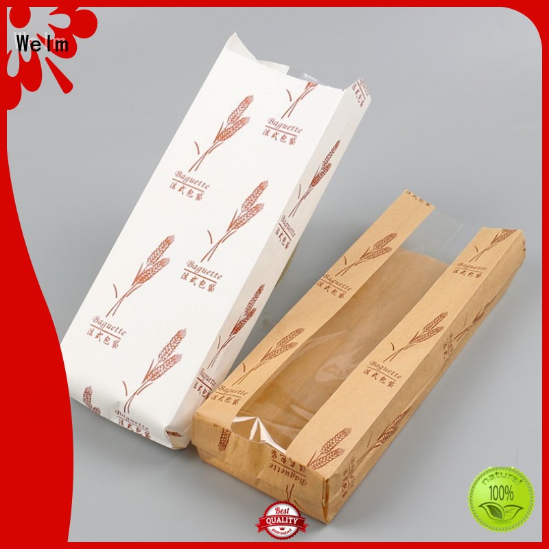 Welm handle brown paper bag packaging logo for sale 1