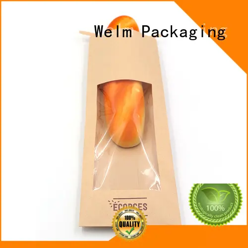 Welm waterproof coloured kraft paper bags logo for shopping 1