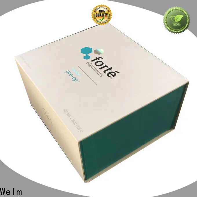 Welm recycle black cardboard gift box for business for sale 1
