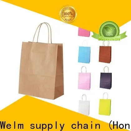 Welm black printed paper bags wholesale manufacturers for sale 1