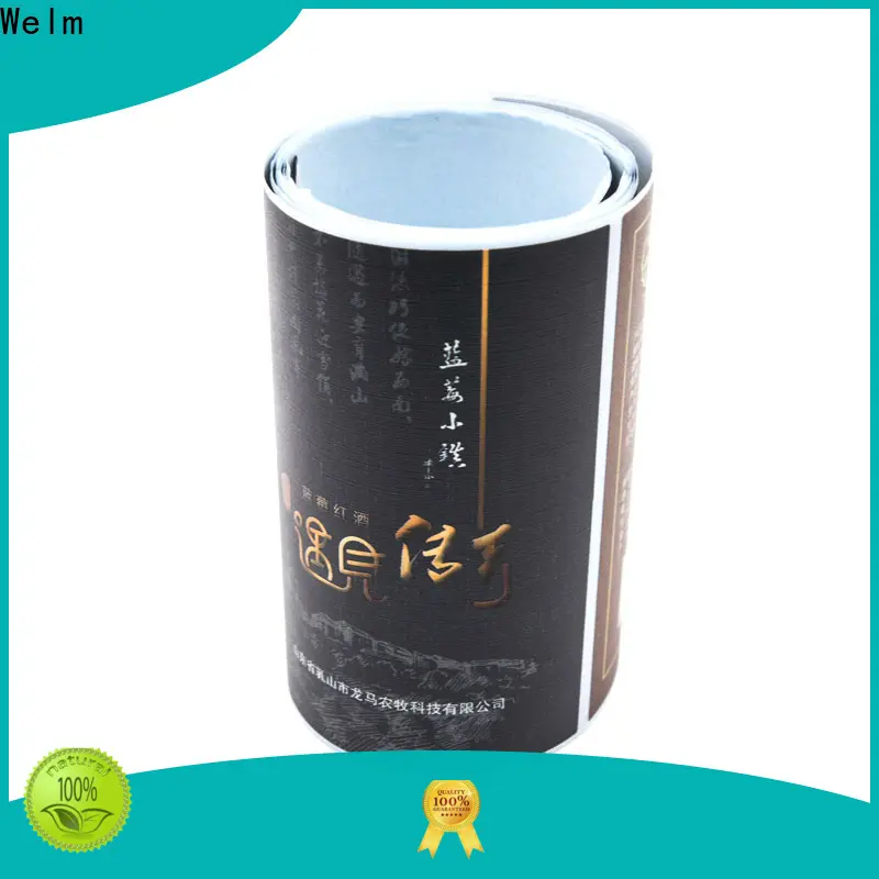 Welm laminated custom sticker printing for storage 1