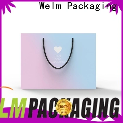 Welm popcorn plain paper bags with die cut handle for sale 1