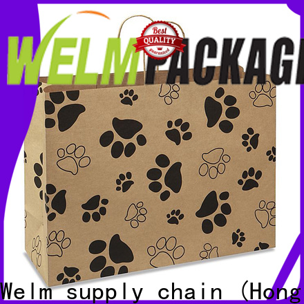 premium colored brown paper bags pp with gold logo print for gift shopping 1