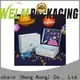 foldable navy blue gift boxes with lids ribbon printed for sale 1