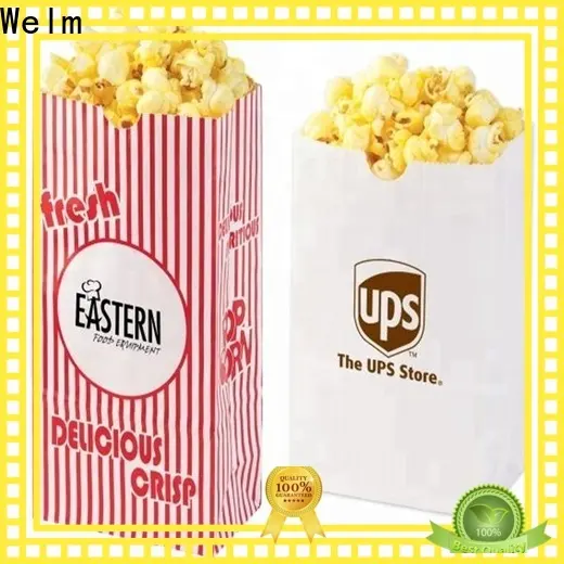 Welm handle paper bags with handles with die cut handle for gift shopping 1