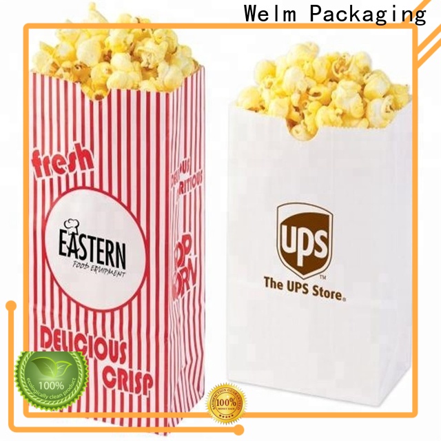 Welm paper discount paper bags wholesale with die cut handle for gift shopping 1