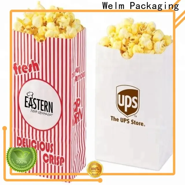 Welm paper discount paper bags wholesale with die cut handle for gift shopping 1