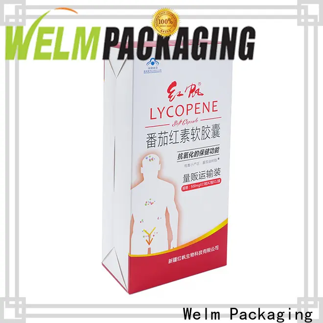 Welm packing custom printed shipping boxes wholesale with color printed food grade material for medicine 1