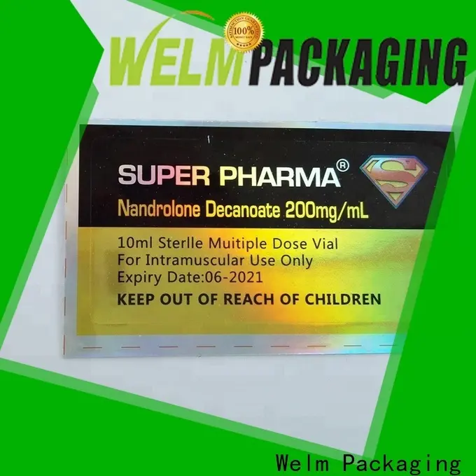 Welm three layer package labels stickers supplier for storage 1
