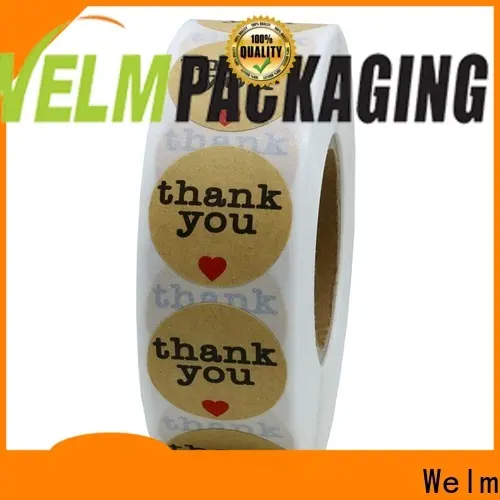 Welm label small sticky labels glossy laminated label for bottle 1