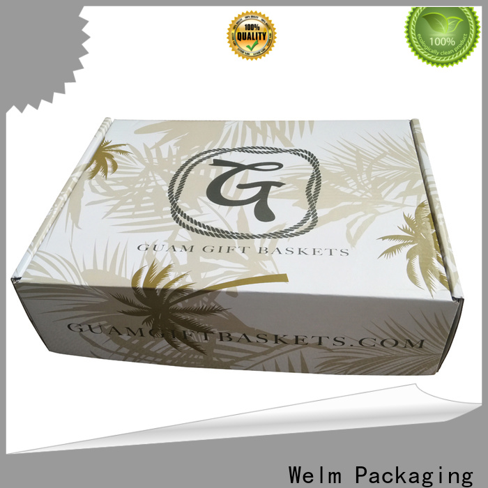 Welm high-quality box carton packaging with hot satmp logo for ear ring 1