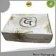 Welm high-quality box carton packaging with hot satmp logo for ear ring 1