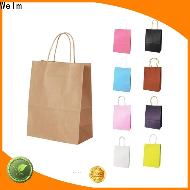 welmpackaging BolsadepapelkraftAcceptasmallamountofcustomizedlogo120gbrownkraftpaperwhitekraftpaperkraftpaperbags139 1