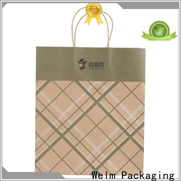 welmpackaging BolsadepapelkraftAcceptasmallamountofcustomizedlogo120gbrownkraftpaperwhitekraftpaperkraftpaperbags154 1