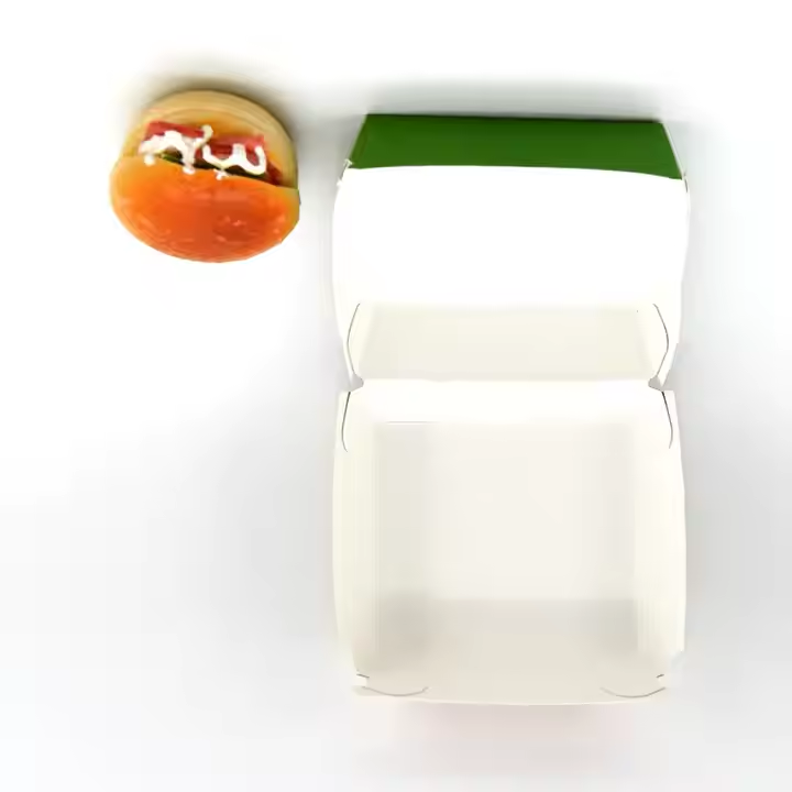 Wholesale Custom Eco-Friendly Food-Grade Kraft Burger Box for Multi-Purpose Use 8