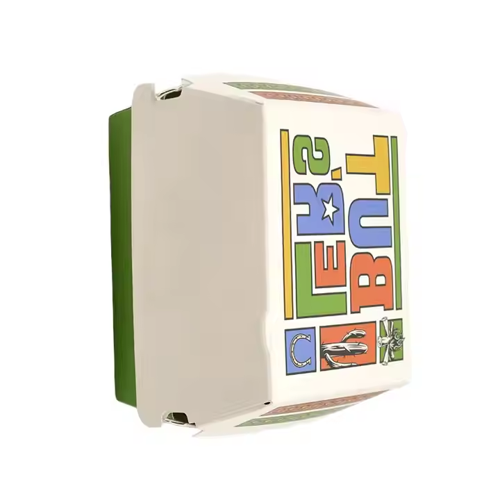 Wholesale Custom Eco-Friendly Food-Grade Kraft Burger Box for Multi-Purpose Use 7
