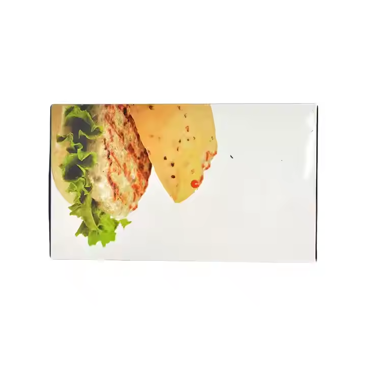 Custom Printed Foldable Food Grade Art Paper Frozen Burger Box Freezer Storage 5