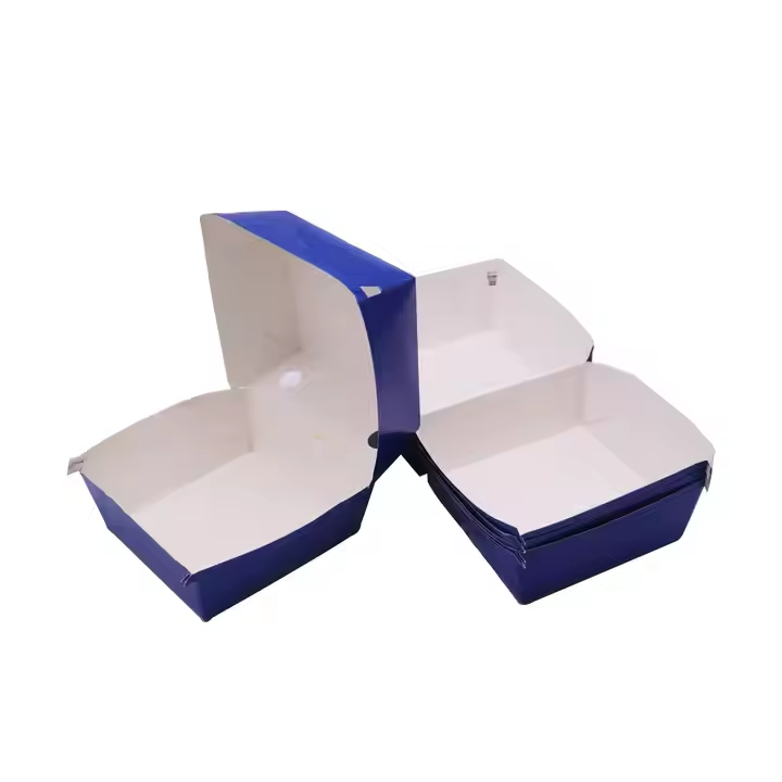 Custom Eco-Friendly Printed Burger Box Disposable Fast Food Takeaway Packaging 3