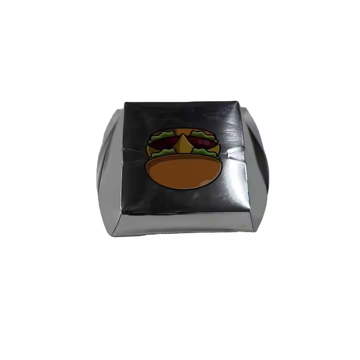 Free Design Custom Logo Recyclable Burger Box Wholesale Fast Food Takeaway Packaging 4