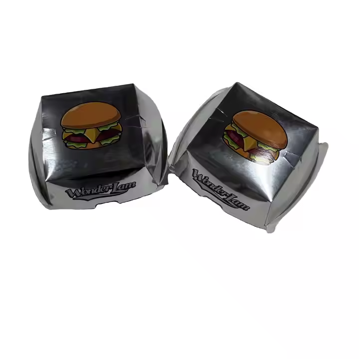 Free Design Custom Logo Recyclable Burger Box Wholesale Fast Food Takeaway Packaging 6