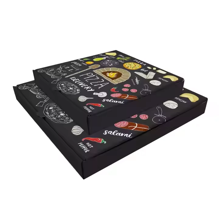 Custom Pizza Boxes | Eco Recyclable Paper | Low MOQ 5K | Fast Food Packaging 1