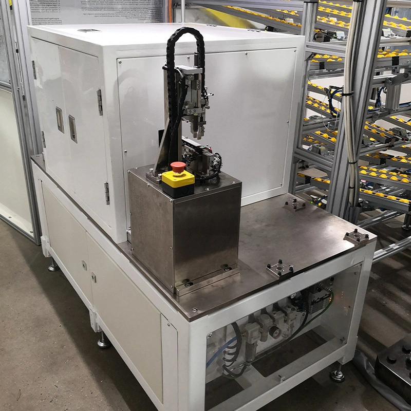 Automatic parts feeding system with parts escapement mechanism for lever of automotive air conditioner radiator Model TUV-S02 1